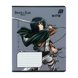 Зошит Kite Attack on Titan, 18 аркушів, клітинка (AT26-236), в асортименті - мініатюра 5