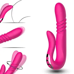 Вібратор B - Series Cute Deluxe Twirling Vibrating Thruster, 23 см (рожевий) - мініатюра 11