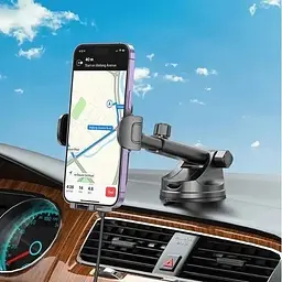 Автотримач із зарядним пристроєм Borofone BH203 Blue Charm Wireless 15W - мініатюра 8