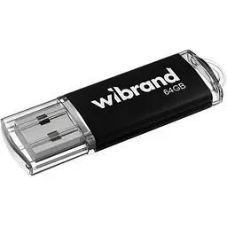 USB флеш накопичувач Wibrand 64GB Cougar Black USB 2.0 (WI2.0/CU64P1B)