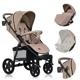 Прогулянкова коляска Lionelo Annet Plus Beige Sand (LO-ANNET PLUS BEIGE SAND) - мініатюра 2