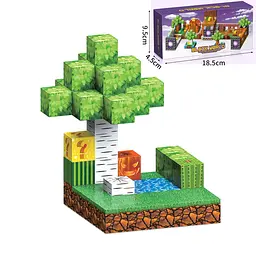 Магнітний конструктор Minecraft Block World 53 деталі - мініатюра 2