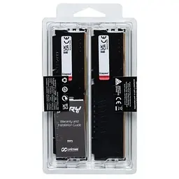 Модуль пам'яті для комп'ютера DDR5 64GB (2x32GB) 5600 MHz Beast EXPO Black Kingston Fury (ex.HyperX) (KF556C40BB2K2-64) - мініатюра 6