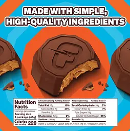 Шоколадні батончики Feastables MrBeast Peanut Butter Cups 5 шт х 40 г - мініатюра 7