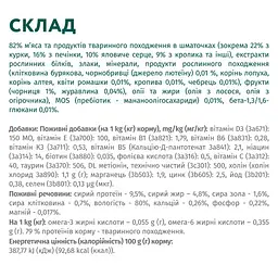 Вологий корм для собак OptiMeal Adult з кроликом та чорницею в соусі 100 г B2910602 - мініатюра 3