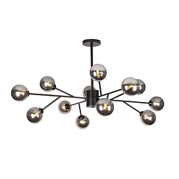Стельова люстра Levistella 7529806-12 BK+BK чорна, 12 ламп G9 - мініатюра 3