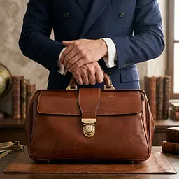 Саквояж з натуральної шкіри Tony Perotti Italico 8051 (90625) коньячний - мініатюра 4