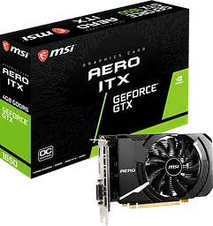 Відеокарта GeForce GTX 1650 4GB MSI Aero ITX D6 OC (GTX 1650 D6 AERO ITX OC) Б/В