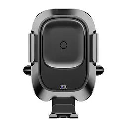 Автомобільний утримувач холдер із БЗУ Baseus Wireless Charger Smart Vehicle Bracket Holder WXZN-01 Black - мініатюра 2