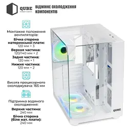 Корпус для ПК Qube AQUARIUM_GWNU3 - мініатюра 4