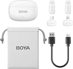 Микрофон Boya mini-13 Type-C/Lightning White (mini-13) - миниатюра 2