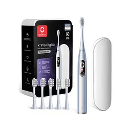 Електрична зубна щітка Oclean X Plus Pro Digital Silver (6970810556179)