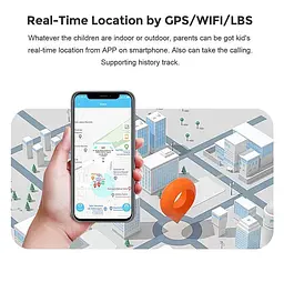 Дитячий розумний годинник телефон T14 з GPS, прослушкою, ліхтариком, камерою, кнопкою SOS, Wi-Fi та українською мовою До 5 днів роботи Синій - мініатюра 8