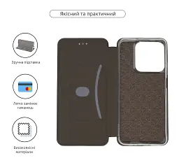 Чехол-книга ArmorStandart G-Case для Realme C63 4G/C61 4G/Note 60 4G/Note 60x 4G Black - миниатюра 3