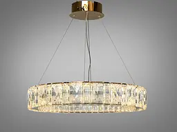 Підвісна люстра Diasha 585/600G золото кришталь 68 Вт LED - мініатюра 5