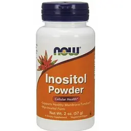 Витамин В8 NOW Inositol Powder, 57 грам для клітинного здоров’я