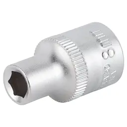 Насадка шестигранна коротка 1/2" 8мм CrV mid SIGMA (6071081) - мініатюра 3