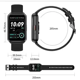 Смарт-годинник Lige H37 PRO з тонометром Black (SW0001LH37PB) - мініатюра 6