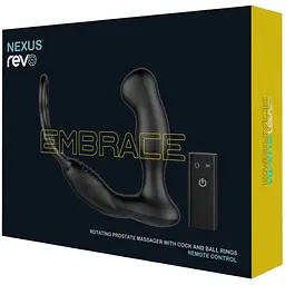 Масажер простати Nexus Revo Embrace з обертовою головкою і з ерекційним кільцем - мініатюра 6