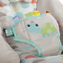 Шезлонг Bright Starts Happy Safari Bouncer сірий (11508) - мініатюра 7