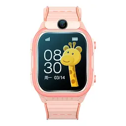 Дитячий смарт годинник K61 з GPS, 4G дзвінками від SIM картки, прослуховуванням та кнопкою SOS Рожевий - мініатюра 2
