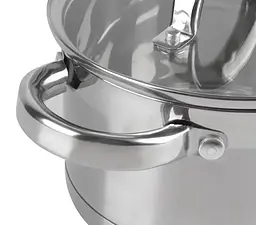 Каструля з кришкою Bohmann Premium BH-1026 26 см 5 л срібляста - мініатюра 5