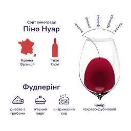 Вино Kiwi Cuvee Піно Нуар, сухе, червоне, 12,5%, 0,75 л - мініатюра 6