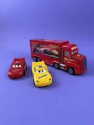 Ігровий набір Тачки (Cars): автовіз-трейлер з вантажівкою та 2 спортивними інерційними машинками, 038-31 - мініатюра 2