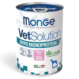 Сухий корм Monge VetSolution Wet Hypo canine дієтичний для собак зі свининою 400 гр
