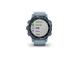 Смарт-годинник Garmin Descent Mk2S Mineral Blue with Sea Foam Silicone Band (010-02403-07) - мініатюра 2
