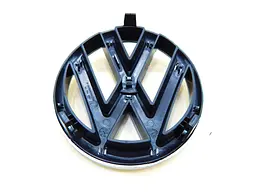 Емблема решітки Volkswagen Хром d=137 мм для Golf 6 Passat B7 європа Caddy Пластик(на напрямних) - мініатюра 3