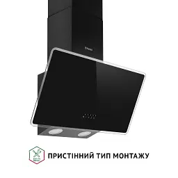 Витяжка декоративна похила Perfelli VICCO 6HM NERO - мініатюра 2