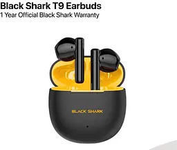 Навушники бездротові Black Shark T9 (BS-T9) yellow чорні з жовтим - мініатюра 4