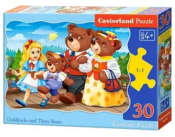 Пазли "Златовласка та три ведмеді" В-03716 Castorland 30 елементів