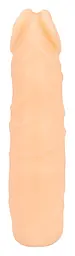 Подовжуюча насадка на пеніс Orion Nature Skin Sleeve With Bullet, до +3.8 см (тілесний) - мініатюра 7