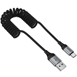 Дата кабель Hoco X121 Nuevo USB to Type-C 3A 1.5 м Black - мініатюра 3