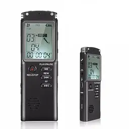 Диктофон цифровий з великим екраном Savetek GS-T60, пам'ять 32 Гб, стерео, акумуляторний (100321) - мініатюра 3