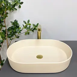 Умивальник VBI Verona 60 beige matt накладний VBI-011323 - мініатюра 4