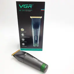 Акумуляторна машинка USB триммер для стрижки волосся 3 насадки керамічні леза стрижка VGR V-090