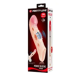 Подовжуюча насадка на пеніс PRETTY LOVE Penis Sleeve BRAD PRETTY LOVE BI-026240Z 103674 - мініатюра 3
