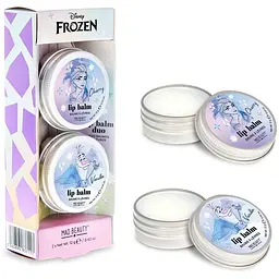 Набір бальзамів для губ Mad Beauty Frozen Крижане серце круглі 2 шт. × 12 г - мініатюра 3