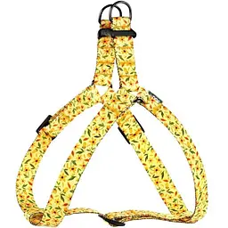 Шлея для тварин ТМ HIDOG "Flowers yellow" 126-1019 Різнокольоровий