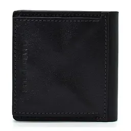 Чоловіче шкіряне портмоне чорне глянсове GRANDE PELLE 10х10х2 см acs0032090 - мініатюра 4
