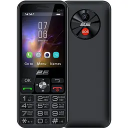 Мобільний телефон 2E E280 2025 2.8" 2SIM 1500 мАxгод чорний