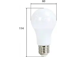 Лампа світлодіодна MIORRO 11W E27 4000K A60 950Lm ~ 175-265V арт.51-314-001. - мініатюра 2