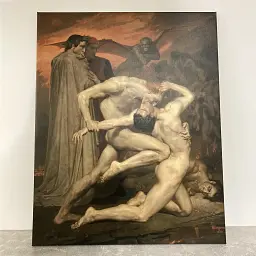Інтер'єрна картина Данте і Вергілій у пеклі, Вільям Бугро, Bouguereau, Dante and Virgil in Hell, інтер'єрний декор, 75×60 см (id6991) - мініатюра 6