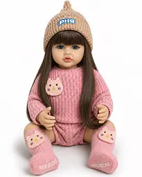 Реалістична Кукла Реборн 55 см повністю вінілова Doll Reborn Baby К0100206