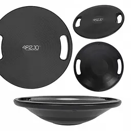 Балансувальна платформа 4FIZJO кругла, пластикова 4FJ0622 Black (P-5905973400633)