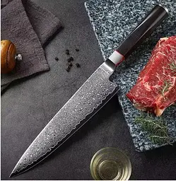 Ніж шеф кухаря Bohmnn BH 5200 damascus AUS-10 steel 67 шарів - мініатюра 6