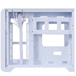 Корпус 1stPlayer RT6, White, без БЖ, Midi Tower, для Micro ATX / Mini ITX, 2xUSB 3.0 / 1xUSB 2.0, макс. CPU - 157 мм / VGA - 330 мм, бічна панель із загартованого скла, цифровий екран - мініатюра 6